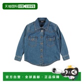 香港直邮versace blue蓝色 女童 1h可退 牛仔布衬衫 童装 舒适时尚
