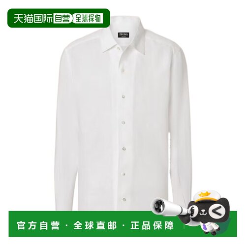 香港直邮Zegna Oasi Lino 衬衫 UHX31A3SRO3亚麻【付后1h可退】