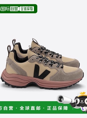 自营欧洲直邮VEJA Venturi系列黑色/沙丘色再生聚酯纤维V标识运动