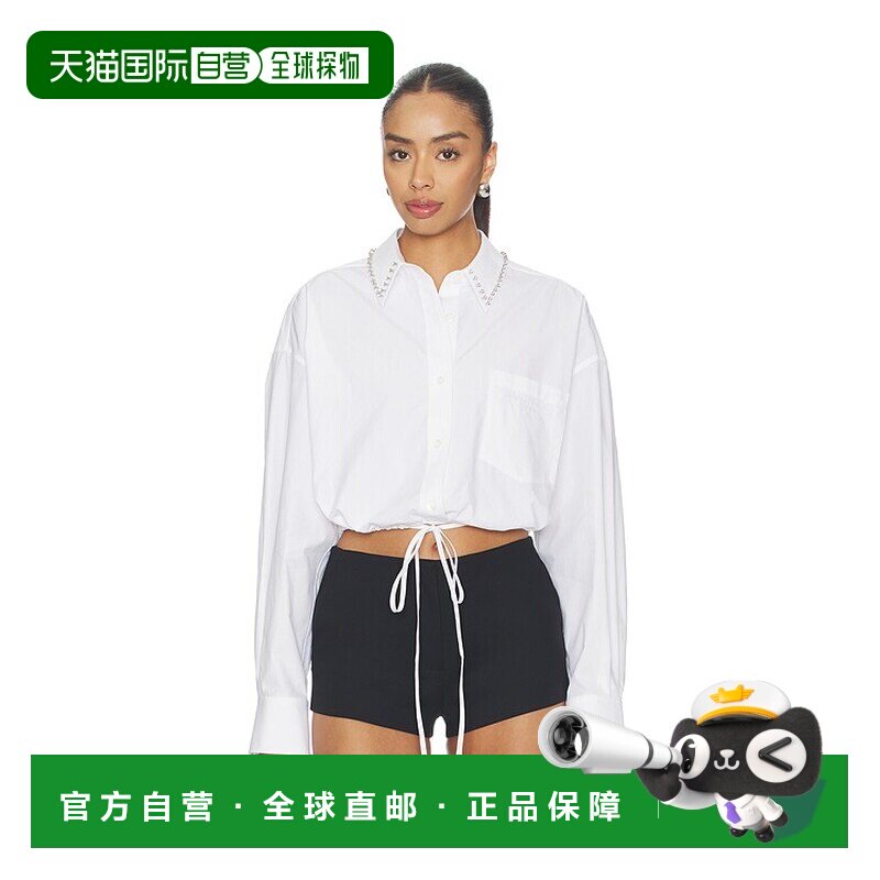 1h可退 香港直邮Alexander Wang 亚历山大 王 女士 裹式水晶铆钉