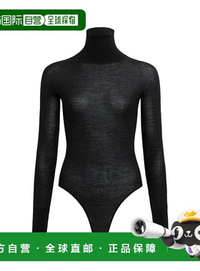 香港直邮Alaia 羊毛长袖连体衣套装 AA9B03026M894