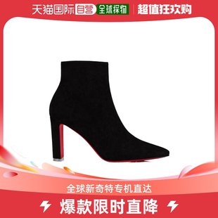 香港直邮Christian 3220696_ 尖头粗跟短筒靴子 Louboutin