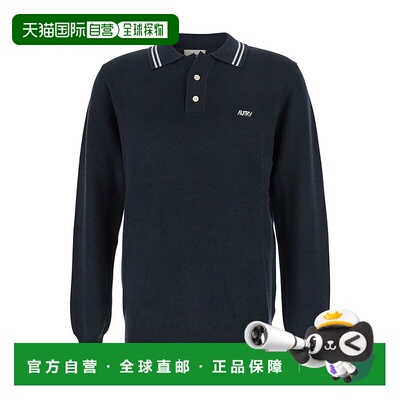 1h可退 香港直邮AUTRY 男士 標誌刺繡長袖 Polo 衫 POPXN3KCVORTE