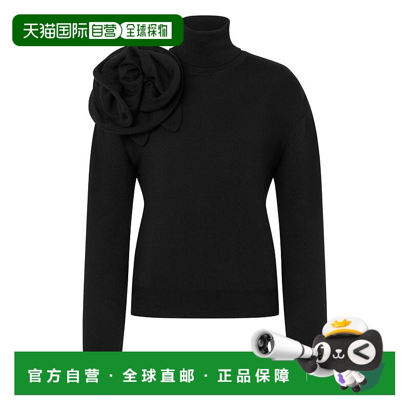 1h可退 香港直邮Moschino 莫斯奇诺 女士 黑色羊毛毛衣 A09035401