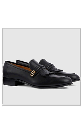 自营Gucci 圆头商务鞋 71468006F00古驰