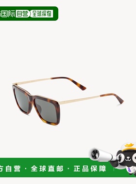 自营欧洲直邮YSL圣罗兰 SL 765女士中哈瓦那色/浅金色/灰色醋酸纤