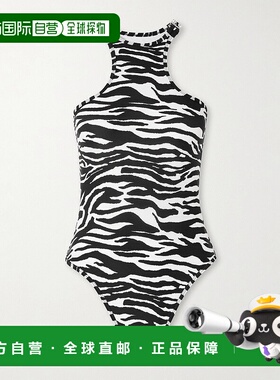1h可退 香港直邮The Attico 女士 精饰斑马纹泳衣 250WBA00005PAA