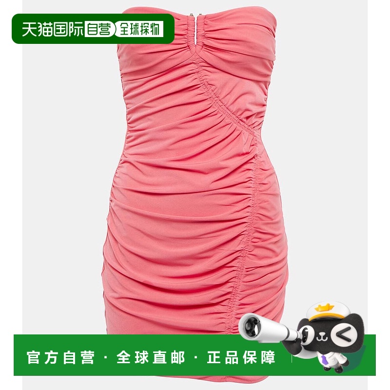 香港直邮Self-Portrait 女士 褶皱迷你连衣裙 pink粉色 舒适时尚