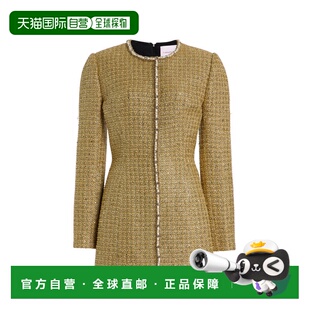 1h可退 香港直邮CAROLINA HERRERA 女士 精饰卢勒克斯花呢夹克