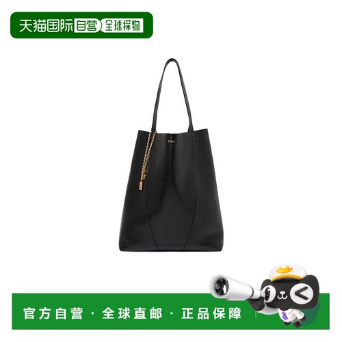 Chloe 粒面皮革大号CHLOÉ SPIN托特包 C25SS810N84【付后1h可退】