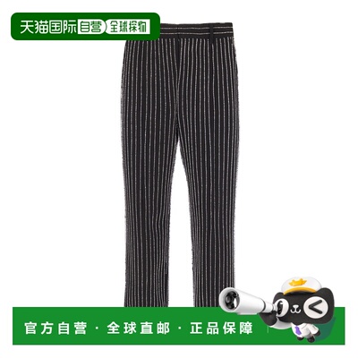 香港直邮Balmain 条纹直筒裤 FH0PM102PD27裤子