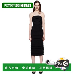 1h可退 香港直邮alaia 女士 黑色 Strapless Textured Knit 连衣
