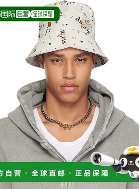 香港直邮Palm Angels 棕榈天使 男士 灰白色 Pin Up All Over 渔