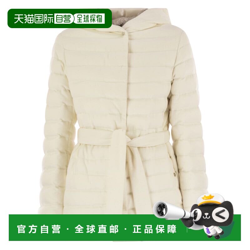 1h可退 香港直邮Herno 女士 真丝羊绒和服式夹克 PI00149DR38087