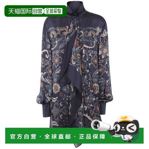 香港直邮SACAI 女士连衣裙 2507980201 AW2025 蓝色 Turtle Neck
