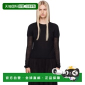 恤 1h可退 243WRT0348YA007 黑色叠层长袖 香港直邮toteme 女士