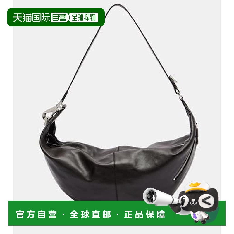 香港直邮Lemaire 女士 Quiver 皮革肩包 black黑色 舒适时尚