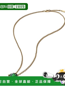 自营欧洲直邮BACCARAT/巴卡拉TRÈFLE四叶草系列绿色水晶镀金链条