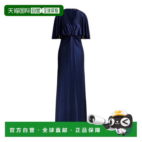 1h可退 Ralph Lauren V领连衣裙 PHINYA-SHORT SLEEVE-GOWN
