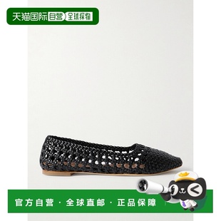 编织皮质芭蕾舞鞋 Nell F25R3006BT0080BLACK 女士 香港直邮Staud