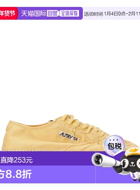 1h可退 香港直邮AUTRY 女士 黄色运动鞋 ESLWCV03 yellow黄色 舒