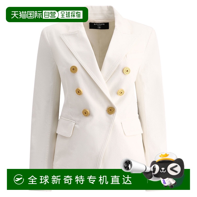 香港直邮Balmain 巴尔曼 女士 牛仔西装外套 DF1SG170DB69