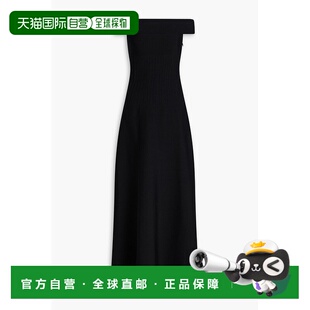 1h可退 香港直邮Staud 女士 艺术露肩细褶弹性针织长款连衣裙 454