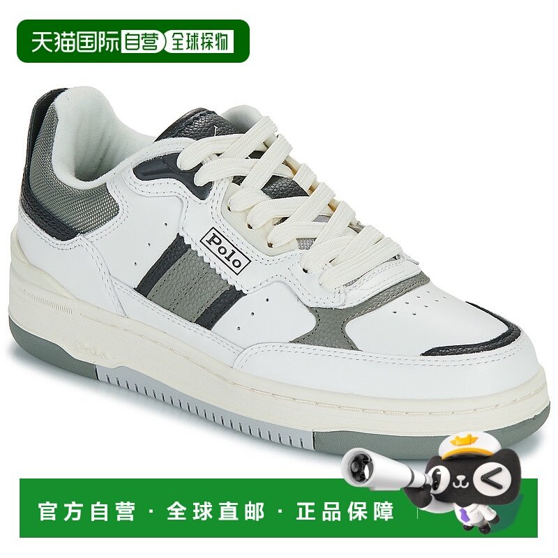 欧洲直邮polo ralph lauren 男女同款拼色皮革经典平底时尚休闲鞋,运动鞋new,运动休闲鞋,淘宝优惠券,粉丝福利购,淘宝优惠卷