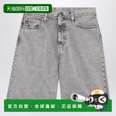 香港直邮CARHARTT WIP 男士 Landon 松身牛仔短裤(灰色) I036494D