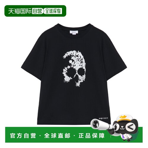 香港直邮ALEXANDER MCQUEEN 25FW 短袖T恤 Women 【付后1h可退】