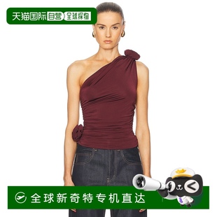 254425 女士 单肩上衣 舒 red红色 香港直邮magda 1h可退 butrym
