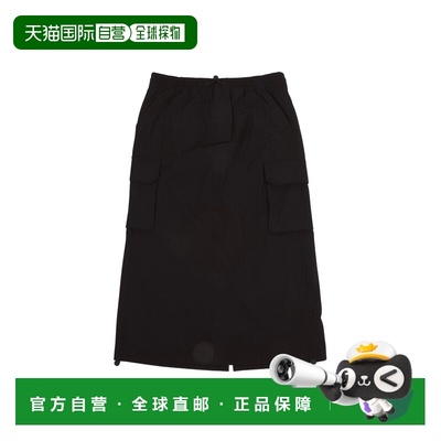 自营欧洲直邮Tommy Jeans Parachute Cargo Skirt女士黑色半身裙
