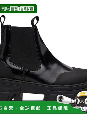 1h可退 香港直邮GANNI 甘尼 女士 黑色 Cleated Low 切尔西靴 S32