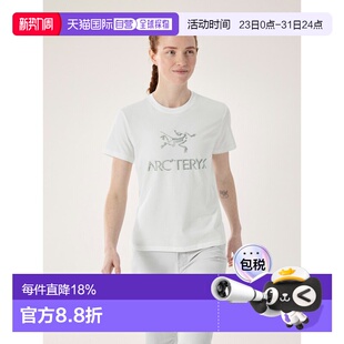 欧洲直邮arc'teryx始祖鸟 Arc'Word女士纯棉修身T恤短袖新款