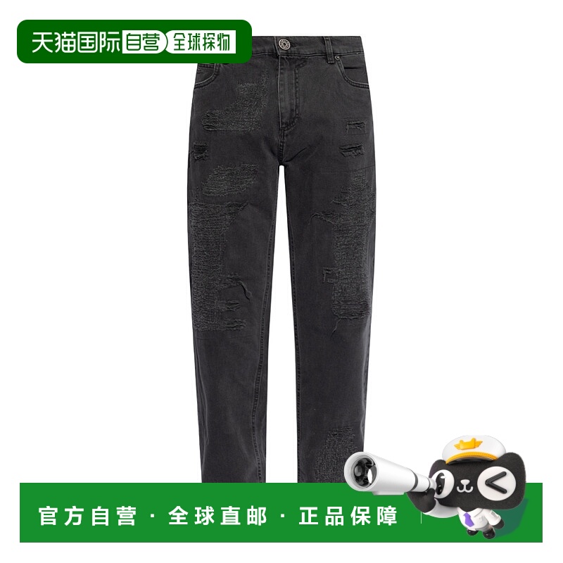 香港直邮Balmain 徽标牛仔裤 CH1MI065DD95