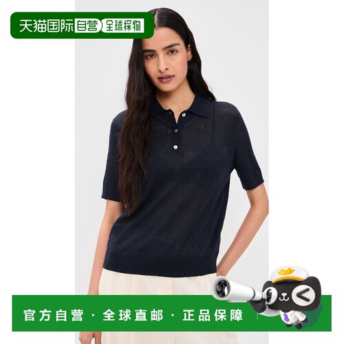 1h可退 美国直邮THEORY 希尔瑞 女士 短袖透视Polo衫  舒适时尚