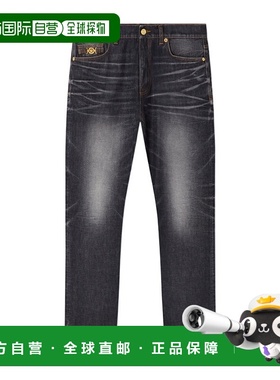 香港直邮Versace 腰带环牛仔裤 10194621A15197直筒裤范思哲