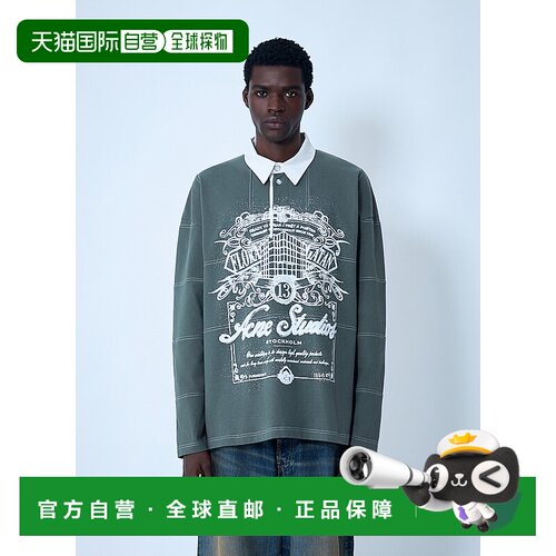 1h可退 香港直邮Acne Studios 艾克妮 男士 徽标图案 polo 衫 CL0