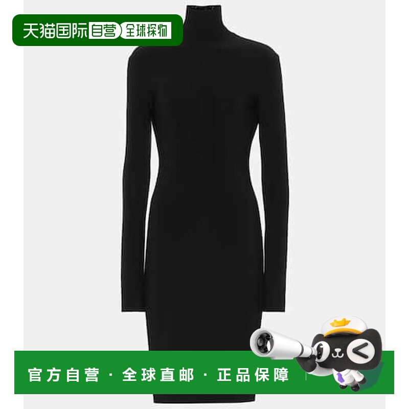 香港直邮NORMA KAMALI 诺玛 卡玛丽 女士 弹力针织高领连衣裙