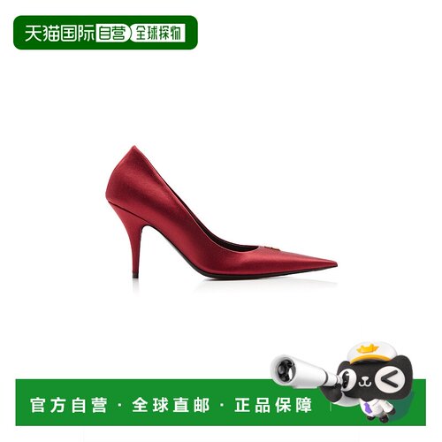 1h可退 香港直邮Balenciaga 巴黎世家 女士 Avenue BB 绸缎浅口鞋