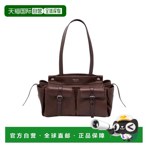 香港直邮Prada Route 中号皮革单肩包 1BG6452G6FVOOO斜挎包