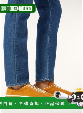 自营欧洲直邮Loro Piana 男士橙色绒面革休闲鞋