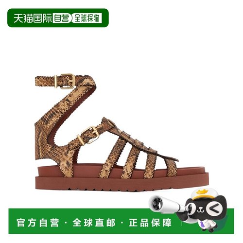 1h可退 香港直邮Zimmermann 蛇纹厚底凉鞋 5508FF25A1