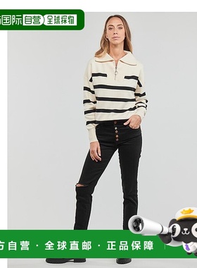 欧洲直邮Vero Moda 女士 VMSABA STRIPE LS HIGHNECK BLOUSE GA N