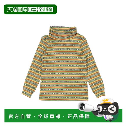 香港直邮Gucci 古驰 男童 T恤童装 green绿色 舒适时尚