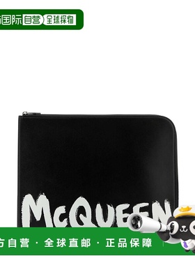 香港直邮mcqueen 亚历山大 麦昆 男士 徽标公文包 6094811AAMJ