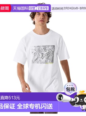 1h可退 香港直邮arc'teryx 始祖鸟 男士 Kragg Lithographica 棉T