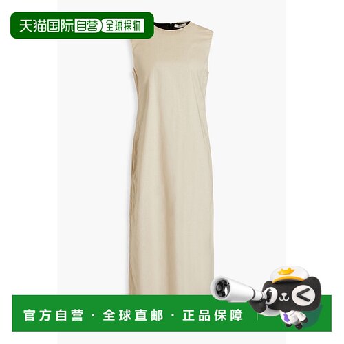 香港直邮The Row 女士 Boellina 棉质府绸中长连衣裙 6976W1445