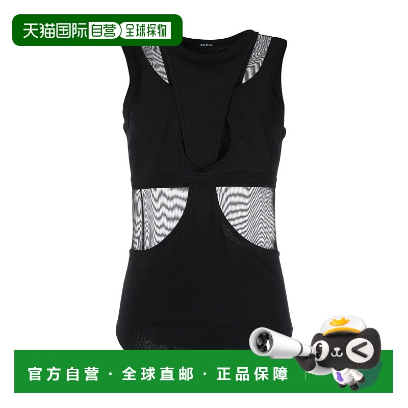 香港直邮Balmain 后方标志牌背心 AF1AG305MC30