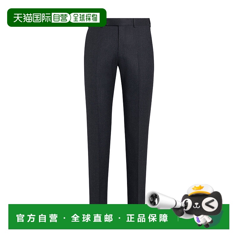 香港直邮Zegna 腰带环羊毛正装西裤 S30F0175T杰尼亚